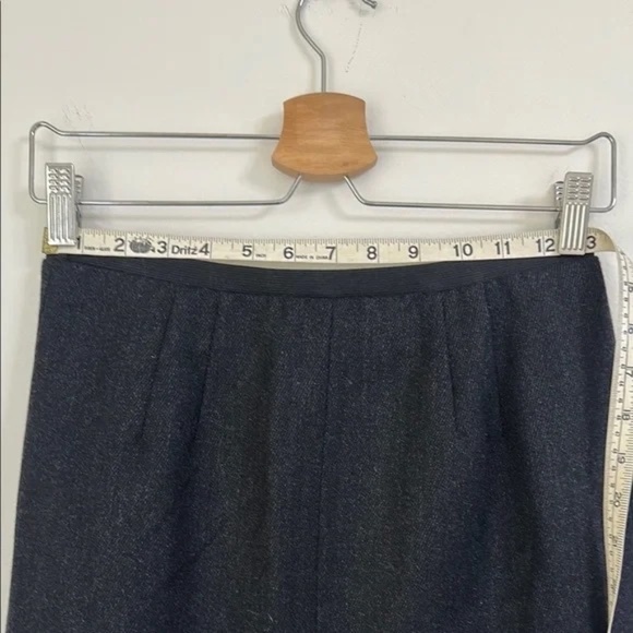 Black Knee-Length Hache Wool Pencil Skirt sz S - Picture 8 of 8